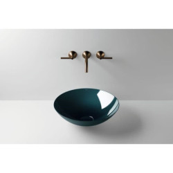 Umyvadlo na desku Alape Aqua kulaté 450mm, deep indigo 3902000093