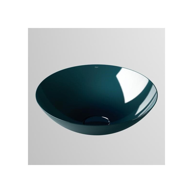 Umyvadlo na desku Alape Aqua kulaté 450mm, deep indigo 3902000093