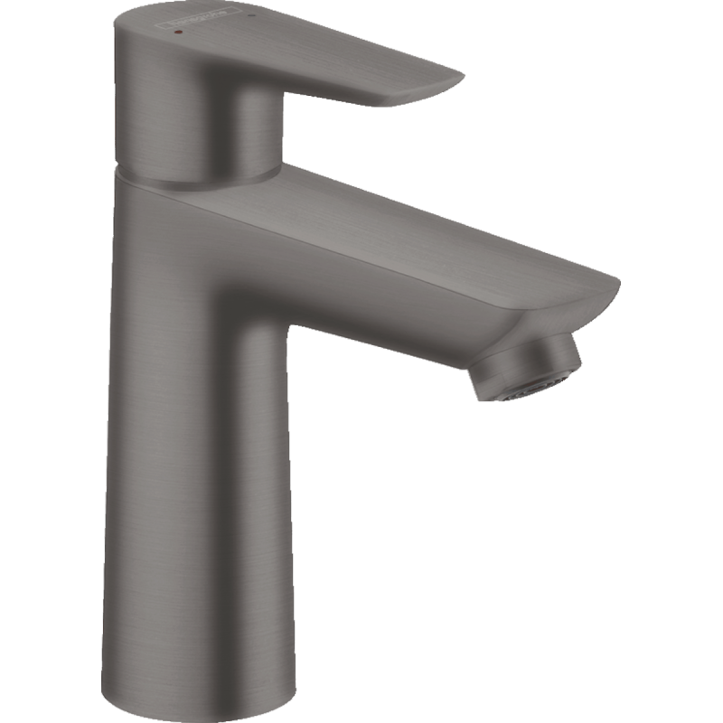 Páková umyvadlová baterie 110 Hansgrohe Talis E s odtokovou soupravou, kartáčovaný černý chrom 71710340