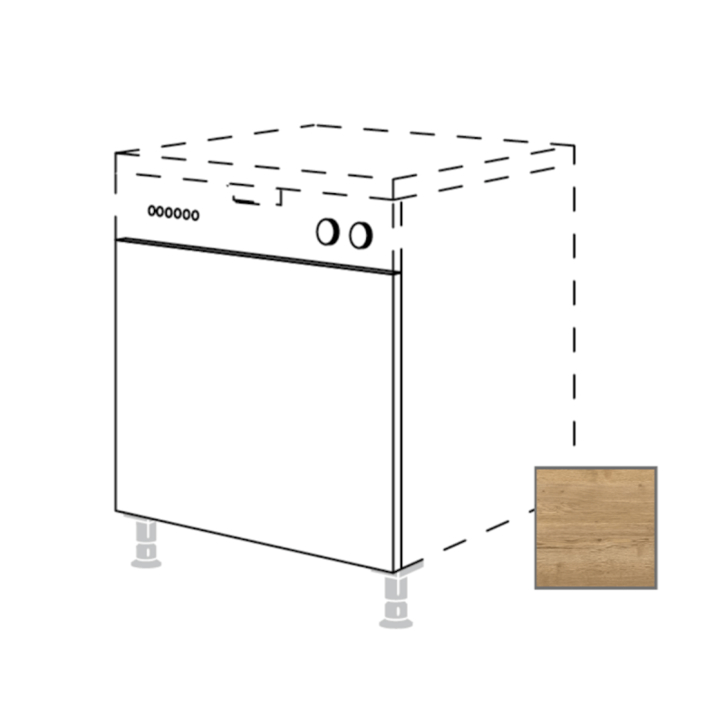 Kuchyňská skříňka Naturel Sente24 potravinová 60 cm dub sierra 405.GSB60