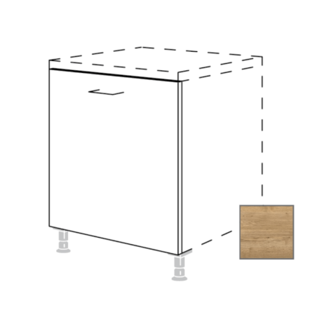 Kuchyňská skříňka Naturel Sente24 na myčku 45 cm dub sierra 405.GSBD45I