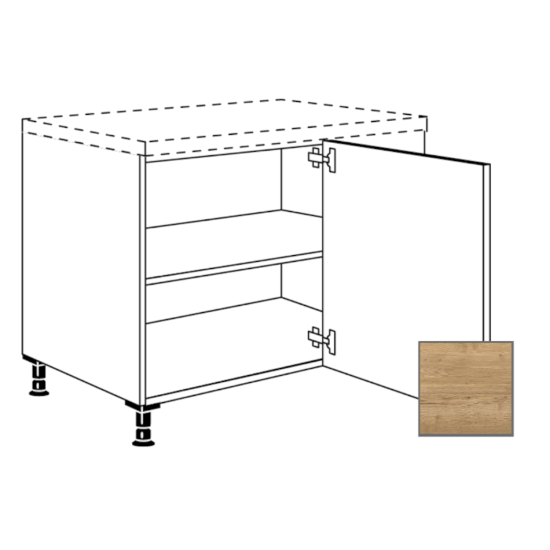 Kuchyňská skříňka spodní Naturel Sente24 rohová 90 cm dub sierra 405.UED9045.R
