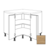 Kuchyňská skříňka spodní Naturel Sente24 rohová 90 cm dub sierra 405.UDTE90.L
