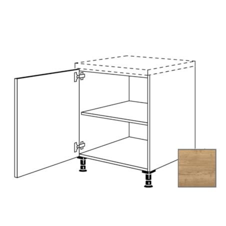 Kuchyňská skříňka spodní Naturel Sente24 s dvířky 30 cm dub sierra 405.UD30.L