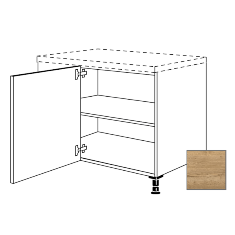 Kuchyňská skříňka spodní Naturel Sente24 rohová 90 cm dub sierra 405.UED9045.L
