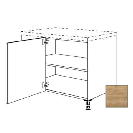 Kuchyňská skříňka spodní Naturel Sente24 rohová 90 cm dub sierra 405.UED9045.L