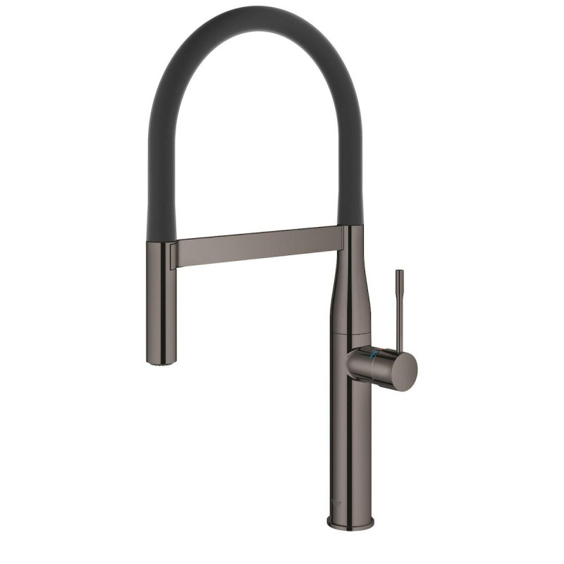 Dřezová baterie GROHE Essence se silikonovým ramínkem Hard Graphite 30294A00