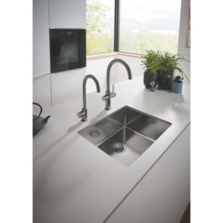 Dřezová baterie GROHE Red Mono kartáčovaný Hard Graphite 30085AL1