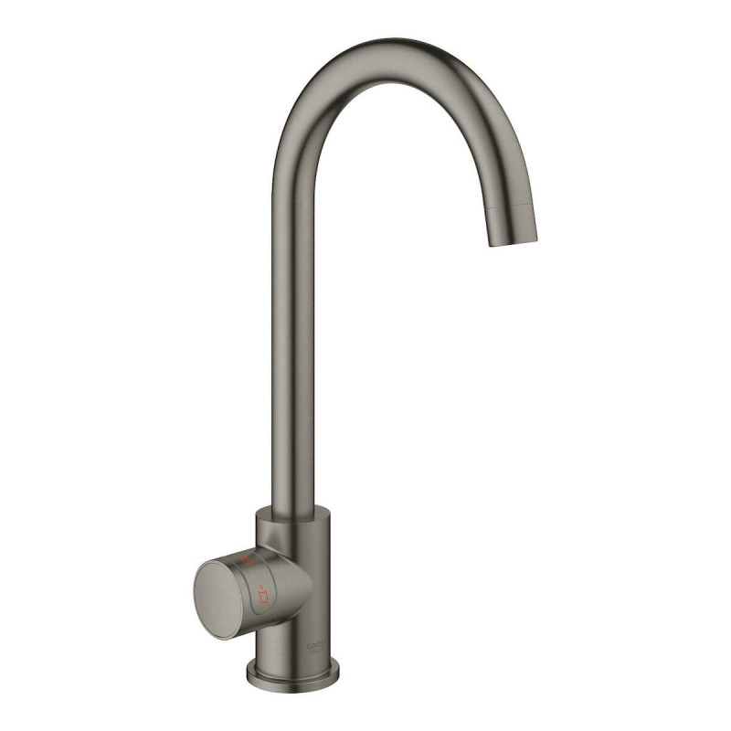 Dřezová baterie GROHE Red Mono kartáčovaný Hard Graphite 30085AL1
