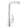 Dřezová baterie GROHE Zedra s vytahovací sprškou, 2 proudy chrom 32553002