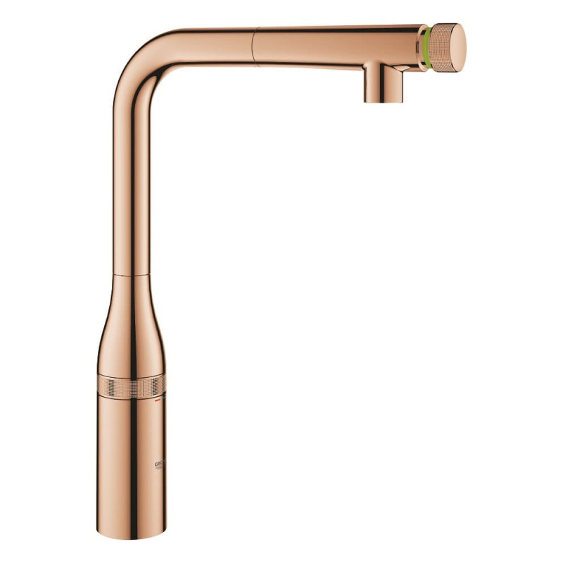 Dřezová baterie GROHE Essence SmartControl s otočným raménkem Warm Sunset 31615DA0