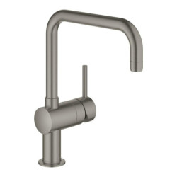 Dřezová baterie GROHE Minta s otočným raménkem kartáčovaný Hard Graphite 32488AL0