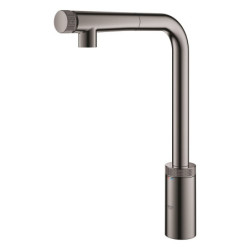 Dřezová baterie GROHE Minta SmartControl s otočným raménkem Hard Graphite 31613A00