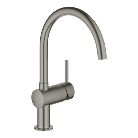 Dřezová baterie GROHE Minta s otočným raménkem kartáčovaný Hard Graphite 32917AL0