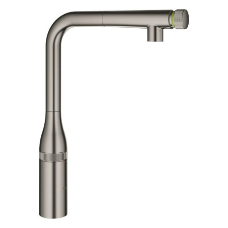 Dřezová baterie GROHE Essence SmartControl s otočným raménkem kartáčovaný Hard Graphite 31615AL0