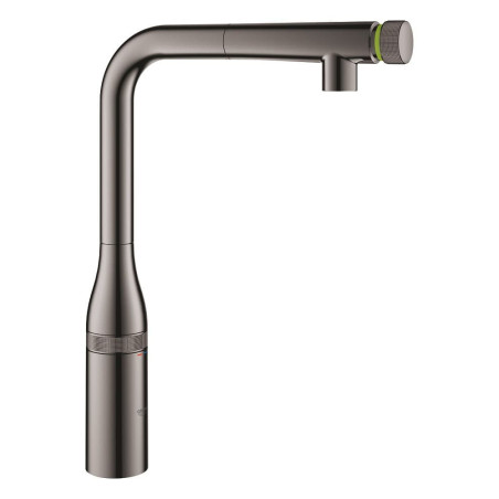 Dřezová baterie GROHE Essence SmartControl s otočným raménkem Hard Graphite 31615A00