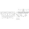 Umyvadlo Villeroy & Boch 130x50 cm 4111DLR1