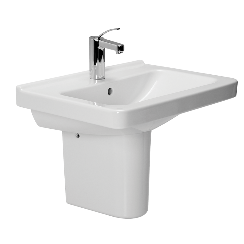 Umyvadlo Jika Cubito 55x42 cm otvor pro baterii uprostřed H8104220001041