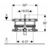 Modul pro zazdění k bidetu Geberit Kombifix 457.530.00.1