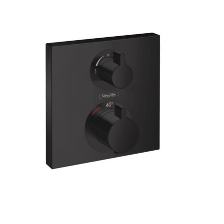 Sprchová a vanová baterie Hansgrohe Ecostat Square bez podomítkového tělesa matná černá 15714670