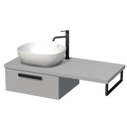 Koupelnová skříňka pod umyvadlo Naturel Art Deco 110x50x27,8 cm šedá touch ARTDECO110STBU