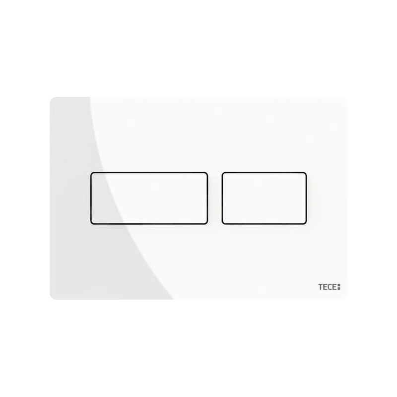 Ovládací tlačítko Tece Solid bílá lesk 9240432