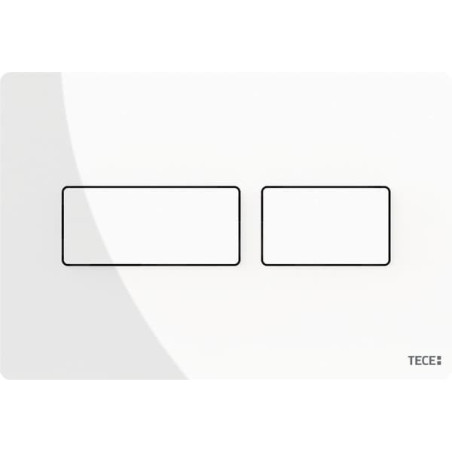 Ovládací tlačítko Tece Solid bílá lesk 9240432