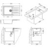 Dřez Alveus CADIT 40 / 81 beton 1132030