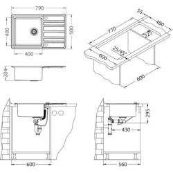 Dřez Alveus RANDO 30 sat 1131209