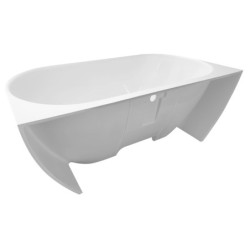 Volně stojící vana Polysan Pagoda 170x85 cm litý mramor 10281