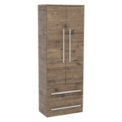 Koupelnová skříňka vysoká SAT Cube Way 60x163x33 cm dub wellington CUBE2V60DW