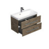 Koupelnová skříňka s umyvadlem SAT Cube Way 80x40 cm dub wellington CUBE280ZDW