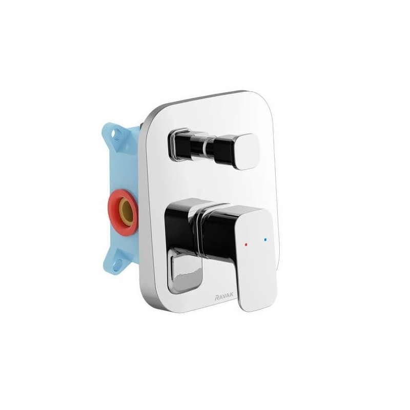Sprchová a vanová baterie Ravak 10° Free s přepínačem chrom TDF065.00