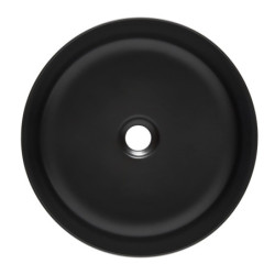 Umyvadlo na desku SAT Infinitio 39x39 cm černá mat bez otvoru pro baterii SATINF3939BKM