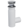 Prevex bílý plastový sifon s click-clackem 1512404