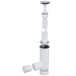Prevex bílý plastový sifon s click-clackem 1512404