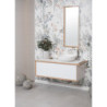 Koupelnová skříňka pod umyvadlo Naturel Oxo Multi 70x39x50 cm bílá mat OXOMULTI70KD