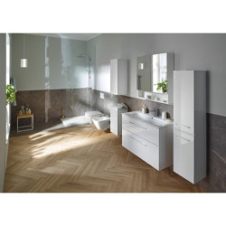 Koupelnová skříňka s umyvadlem Geberit Selnova 100x50,2x65,2 cm bílá lesk 501.244.00.1