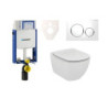 Cenově zvýhodněný závěsný WC set Geberit k zazdění + WC Ideal Standard Tesi 110.302.00.5NE4