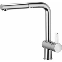 Dřezová baterie Paffoni Rock s vytahovací sprškou chrom RO185CR