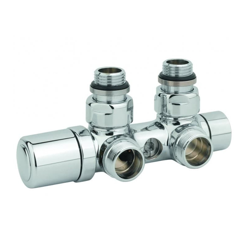 Termostatický ventil P.M.H. kov bílá TWIN