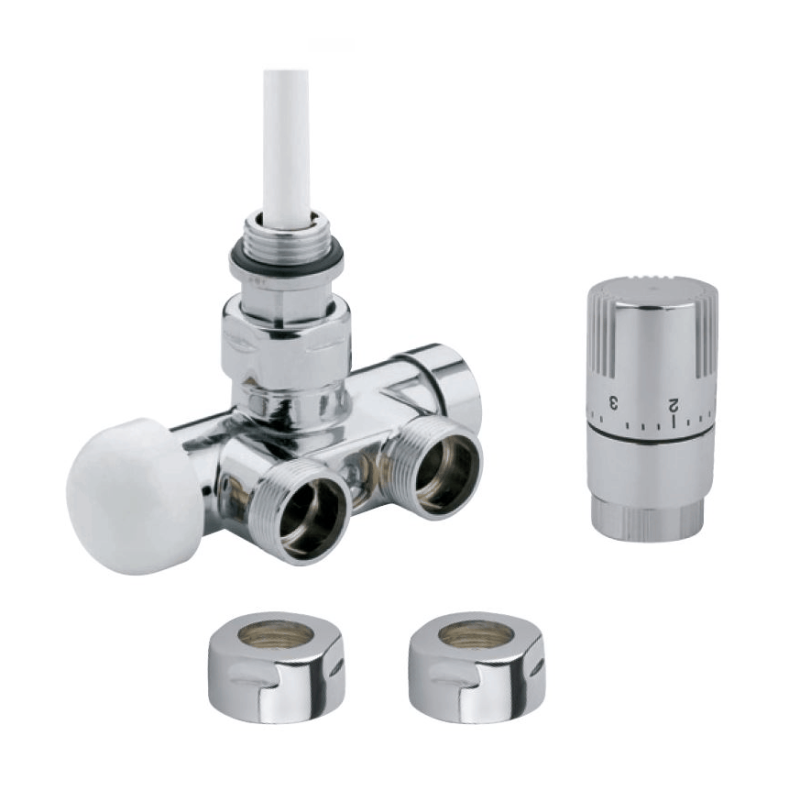 Termostatická sada ISAN rohová jednobodová pravá nerez O39NWCR149