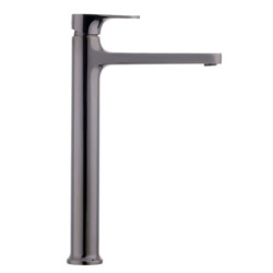 Vysoká umyvadlová baterie SAT Dark bez výpusti PVD Gun Metal SATBSDA285P