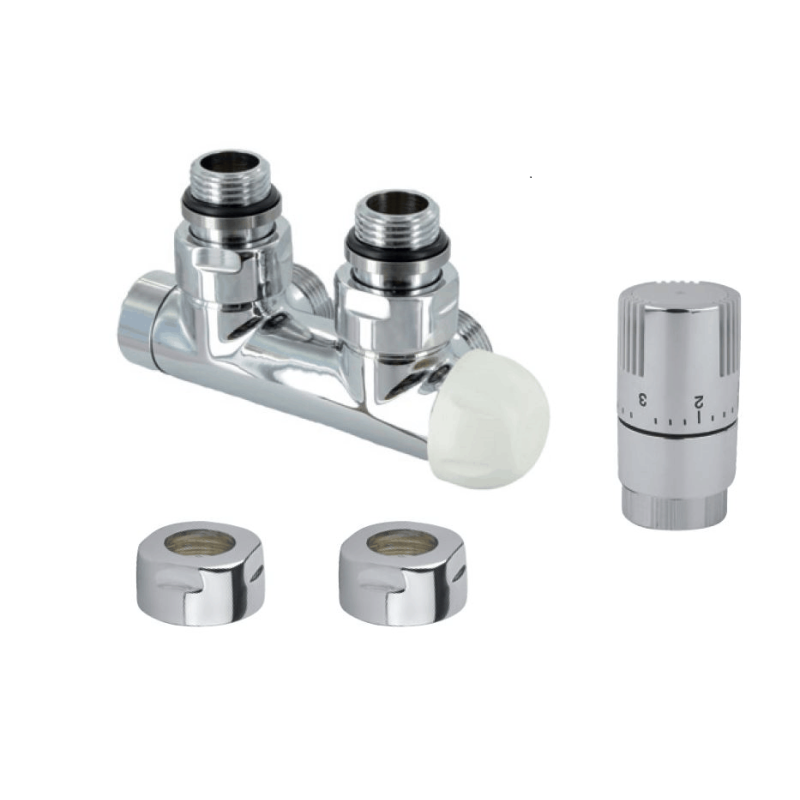 Termostatická sada ISAN rohová středová pravá nerez O39NWCR123