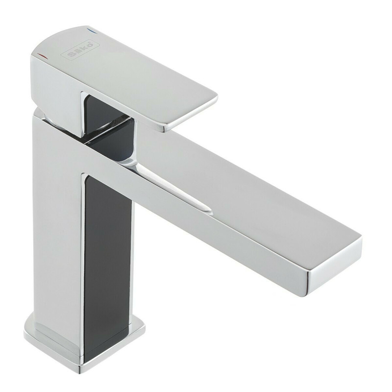 Umyvadlová baterie SIKO Elements bez výpusti černá/chrom SIKOBSEL271DC