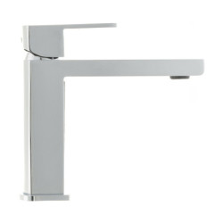 Umyvadlová baterie SIKO Elements bez výpusti bílá/chrom SIKOBSEL271DB