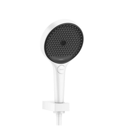 Sprchová hlavice s hadicí Hansgrohe Rainfinity na stěnu se sprchovou hadicí matná bílá 26851700