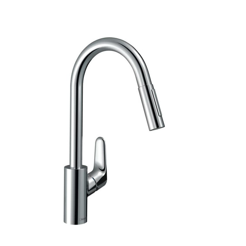 Dřezová baterie Hansgrohe Focus M41 s vytahovací sprškou chrom 73895000