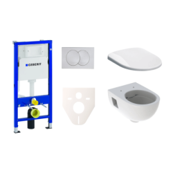 Cenově zvýhodněný závěsný WC set Geberit do lehkých stěn / předstěnová montáž+ WC Geberit Selnova SIKOGES6S7