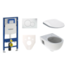 Cenově zvýhodněný závěsný WC set Geberit do lehkých stěn / předstěnová montáž+ WC Geberit Selnova SIKOGES3S1
